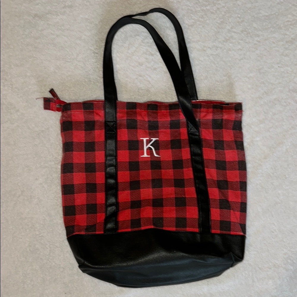 Buffalo plaid Tote